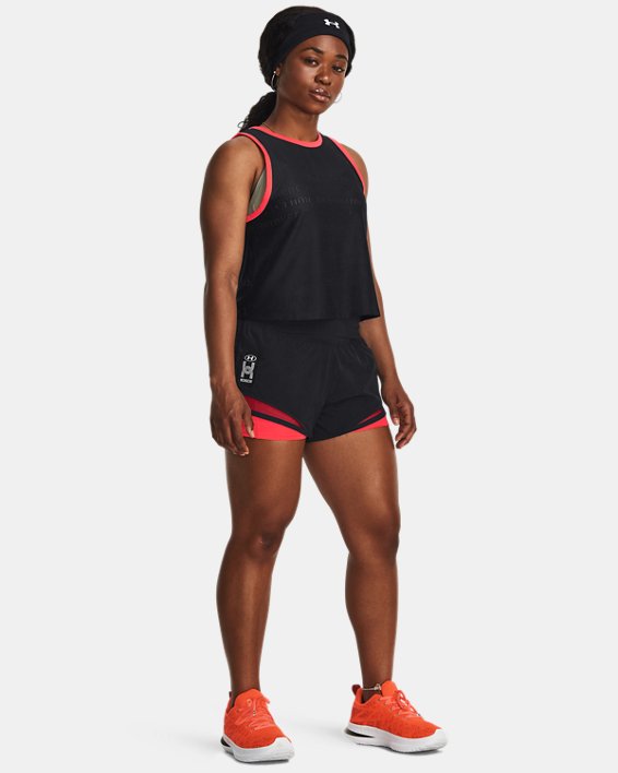 Women's UA Run Everywhere Shorts, Black, pdpMainDesktop image number 2